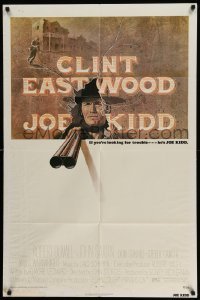 4p416 JOE KIDD 1sh '72 John Sturges, if you're looking for trouble, he's Clint Eastwood!