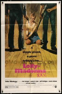 4p474 LOLLY-MADONNA XXX style B revised 1sh '73 artwork of hostage Season Hubley held at gunpoint!