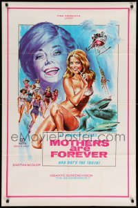 4p556 MOTHERS ARE FOREVER 1sh '70s great artwork of sexy half-naked woman!