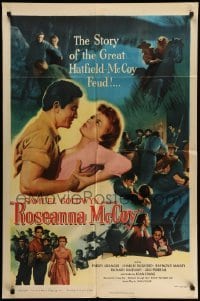 4p739 ROSEANNA MCCOY style A 1sh '49 Farley Granger in famous feud with the Hatfields, Nicholas Ray