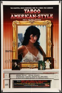 4p866 TABOO AMERICAN STYLE 2 THE STORY CONTINUES video/theatrical 1sh '85 a movie star goddess!