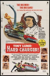 4p903 TINY LUND HARD CHARGER 1sh '67 Richard Petty & real NASCAR drivers battle it out at 170mph!