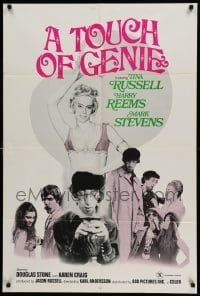 4p911 TOUCH OF GENIE 1sh '74 Tina Russell & Harry Reems in I Dream of Jeanie sex parody!