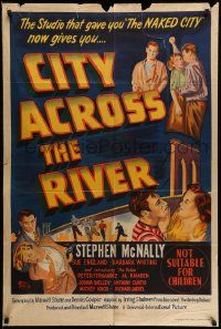 4r238 CITY ACROSS THE RIVER Aust 1sh '49 Anthony Tony Curtis, shock-drama of wayward boys & girls!