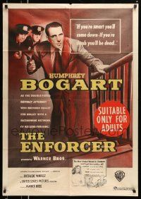 4r243 ENFORCER Aust 1sh '51 Humphrey Bogart as the District Attorney fighting Murder Inc!