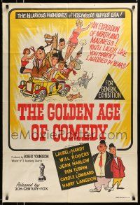 4r246 GOLDEN AGE OF COMEDY Aust 1sh '58 Laurel & Hardy, Jean Harlow, winner of 2 Academy Awards!