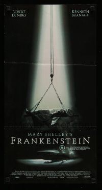 4r358 MARY SHELLEY'S FRANKENSTEIN Aust daybill '94 Kenneth Branagh, Robert De Niro as monster!