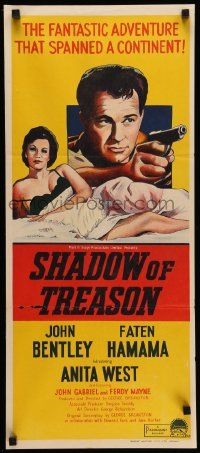 4r409 SHADOW OF TREASON Aust daybill '63 the fantastic English adventure that spanned a continent!