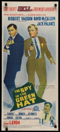 4r427 SPY IN THE GREEN HAT Aust daybill '66 Robert Vaughn & David McCallum, Man from U.N.C.L.E.!