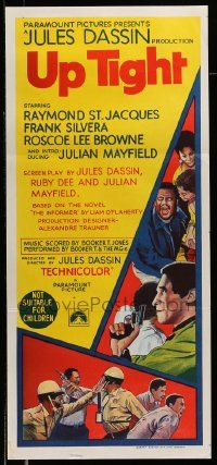 4r463 UP TIGHT! Aust daybill '69 Jules Dassin, Raymond St. Jacques, Ruby Dee, Informer re-make!