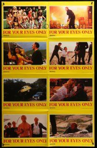 4r229 FOR YOUR EYES ONLY Aust LC poster '81 different images of Roger Moore as James Bond 007!
