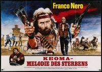 4r502 KEOMA German 33x47 '76 Enzo Castellari directed western, Franco Nero in action!