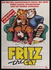 4r605 FRITZ THE CAT German '74 Ralph Bakshi sex cartoon, he's x-rated and animated!