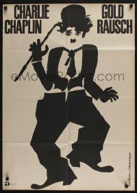 4r615 GOLD RUSH German R62 Charlie Chaplin classic, cool different art by Rambow & Lienemeyer!