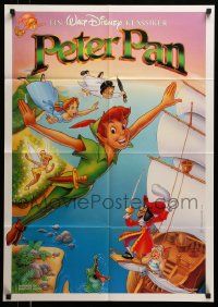 4r675 PETER PAN German R89 Walt Disney animated cartoon classic, flying art by Bill Morrison!