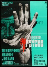 4r684 PSYCHO German R80s different art of Anthony Perkins by Peltzer, Alfred Hitchcock