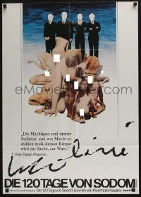 4r693 SALO OR THE 120 DAYS OF SODOM German '76 Pasolini, strange image of headless naked women!