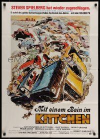 4r735 USED CARS German '80 Robert Zemeckis, great completely different art by Kossin!