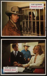 4r952 BRONCO BILLY 6 style A French LCs '80 Eastwood directs & stars, Sam Bottoms, Sondra Locke!