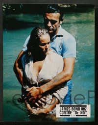 4r859 DR. NO 8 French LCs R80s different art & images of Sean Connery as Bond & sexy Ursula Andress!