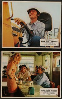 4r868 FIVE EASY PIECES 8 style B French LCs '70 great images of Jack Nicholson, Karen Black!