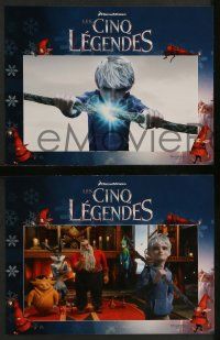 4r995 RISE OF THE GUARDIANS 4 French LCs '12 cool images, Jack Frost & Santa in 3-D!