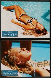 4r986 SWIMMING POOL 6 French LCs '03 Charlotte Rampling, sexy Ludivine Sagnier in bikini!