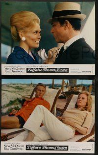 4r826 THOMAS CROWN AFFAIR 9 style B French LCs '68 Steve McQueen & sexy Faye Dunaway!