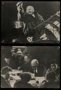 4r015 TEN DAYS THAT SHOOK THE WORLD 4 Swiss LCs '60s Sergei Eisenstein's classic Oktyabr!
