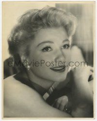 4s041 ANNE BAXTER deluxe 11x14 still '50s great head & shoulders portrait with blonde hair!