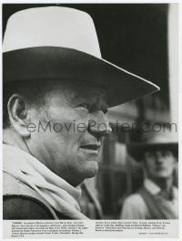 4s063 CHISUM deluxe 10.5x14 still '70 best profile close up of classic cowboy star John Wayne!