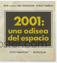 4s554 2001: A SPACE ODYSSEY 4pg Spanish herald '68 Stanley Kubrick, art of space wheel by McCall!
