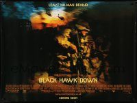 4t494 BLACK HAWK DOWN DS advance British quad '02 Ridley Scott, Hartnett, leave no man behind!