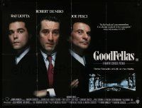4t529 GOODFELLAS British quad '90 Robert De Niro, Joe Pesci, Ray Liotta, Martin Scorsese classic!