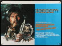 4t557 MOUNTAIN MEN British quad '80 great art and images of Charlton Heston & Brian Keith!