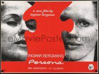 4t566 PERSONA British quad '67 puzzle image of Liv Ullmann & Bibi Andersson, Bergman classic!