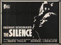 4t578 SILENCE British quad '63 Ingmar Bergman's Tystnaden starring Ingrid Thulin!