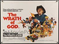 4t598 WRATH OF GOD British quad '72 priest Robert Mitchum isn't exactly what the Lord had in mind