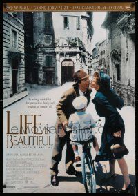 4t048 LIFE IS BEAUTIFUL Canadian 1sh '98 Roberto Benigni's La Vita e bella, Nicoletta Braschi!
