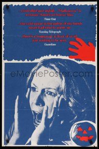 4t474 HALLOWEEN English double crown '79 John Carpenter classic, terrified Jamie Lee Curtis!