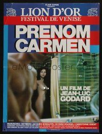 4t117 FIRST NAME: CARMEN French 16x21 '83 Jean-Luc Godard, sexy naked Maruschka Detmers in shower!