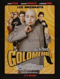 4t123 GOLDMEMBER advance French 16x21 '02 Mike Myers as Austin Powers, the villains!