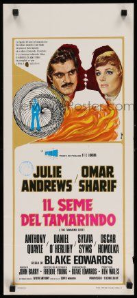 4t309 TAMARIND SEED Italian locandina '75 close-up art of lovers Julie Andrews & Omar Sharif!