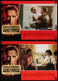 4t315 LAST ACTION HERO set of 6 Italian 18x26 pbustas '93 great images of Arnold Schwarzenegger!