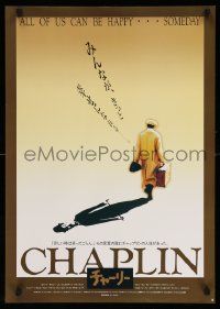 4t691 CHAPLIN Japanese '92 great completely different artwork of Robert Downey Jr. as Charlie!