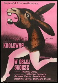 4t831 DONKEY SKIN Polish 23x33 '73 Jacques Demy's Peau d'ane, cool different art by Wiktor Gorka!