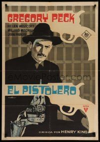4t087 GUNFIGHTER Spanish R65 cool different art of Gregory Peck & his guns by Mataix!
