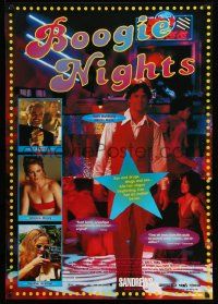 4t101 BOOGIE NIGHTS DS Swedish '97 Burt Reynolds, John C. Reilly, Mark Wahlberg as Dirk Diggler!