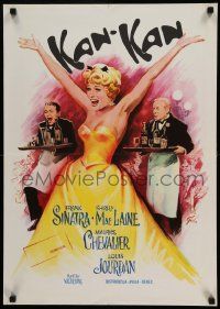 4t172 CAN-CAN Yugoslavian 19x28 '60 Frank Sinatra, Shirley MacLaine, Maurice Chevalier!