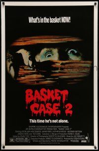 4w092 BASKET CASE 2 1sh '90 Frank Henenlotter horror comedy sequel, this time he's not alone!